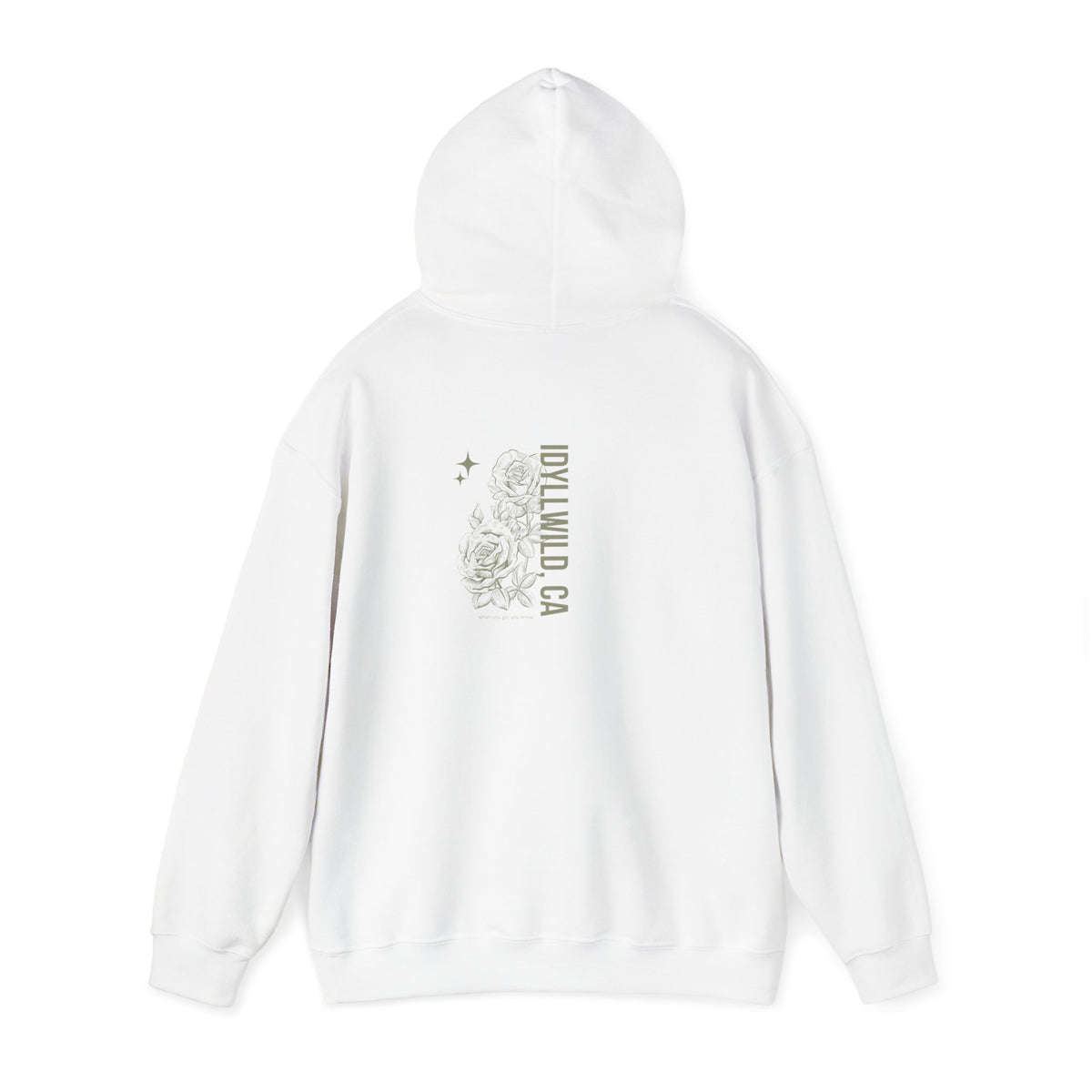 Unisex Heavy Blend™ Hooded Sweatshirt Center FLower