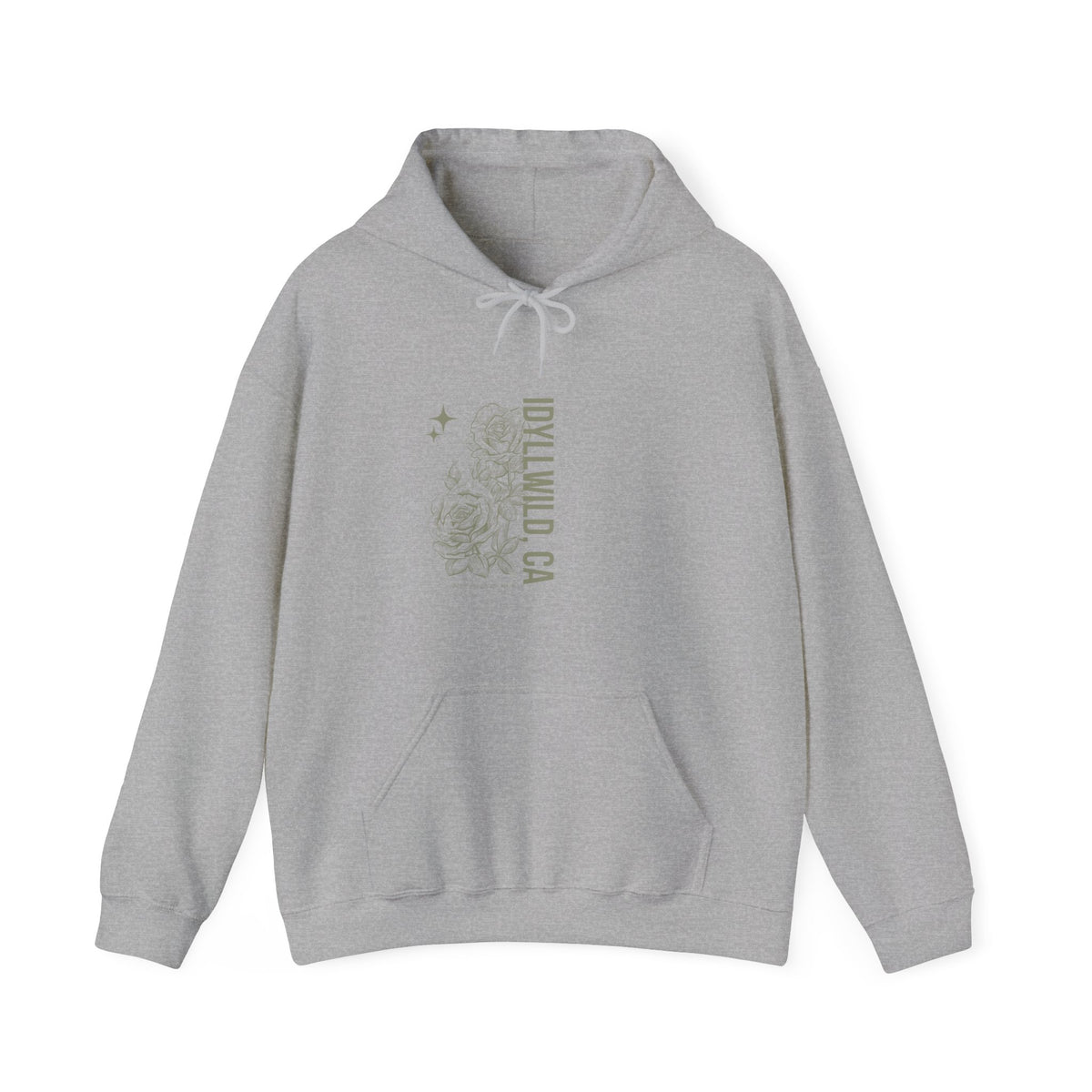 Unisex Heavy Blend™ Hooded Sweatshirt Center FLower