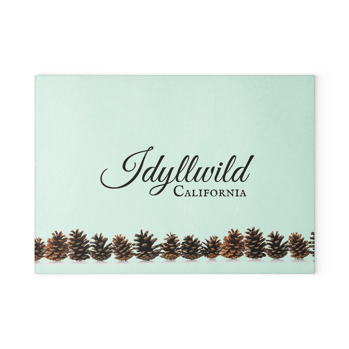 Idyllwild Pine Cone Glass Cutting Board