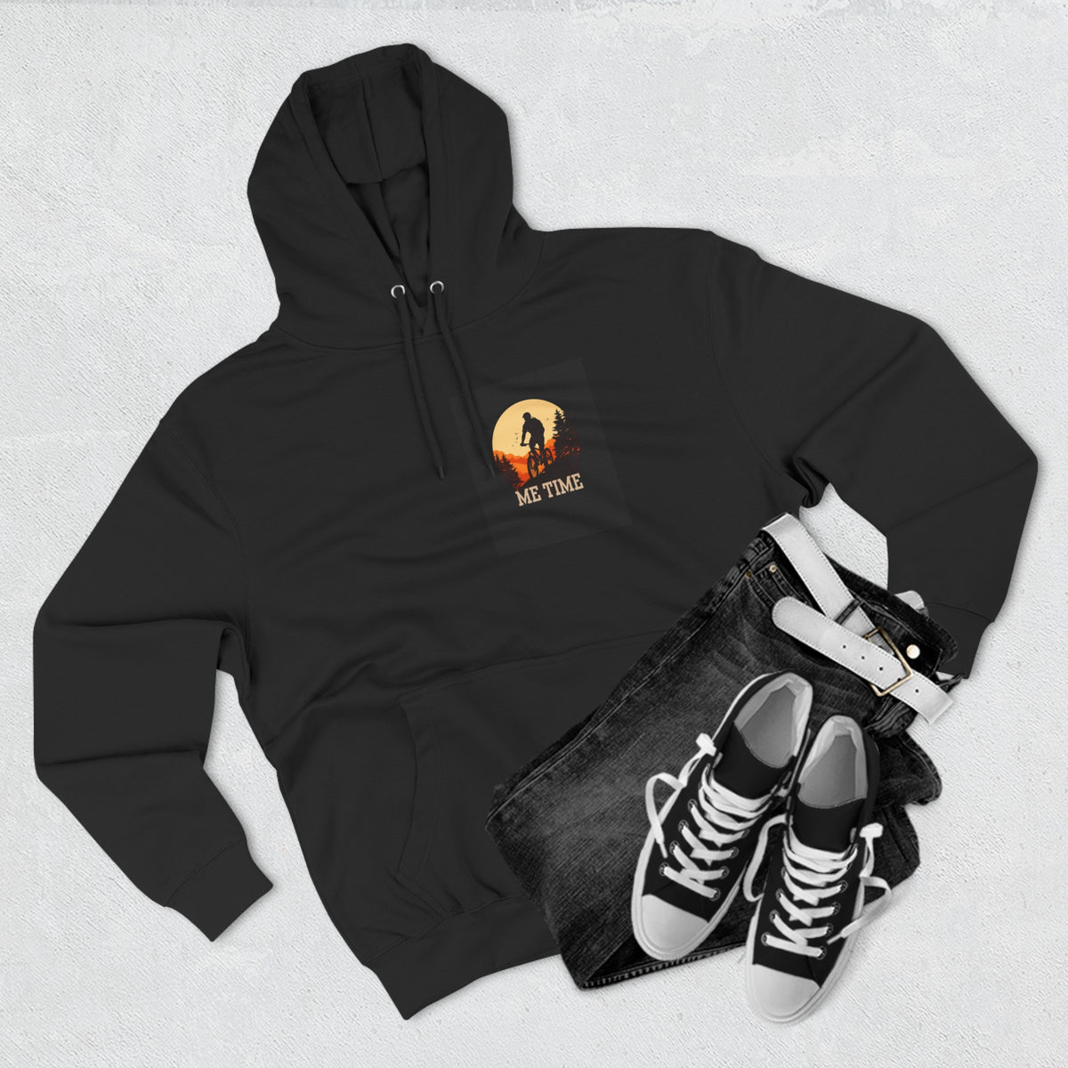 Biking Sunset "Me Time" Hoodie