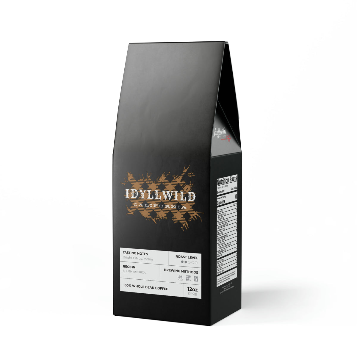 Colombia Single Origin Coffee (Light-Medium Roast) Idyllwild Tan Plaid Black