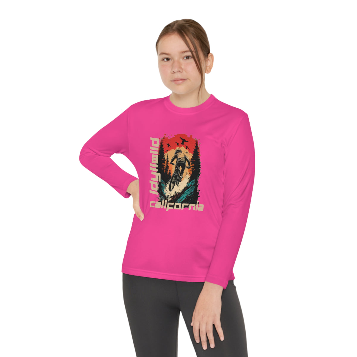 Idyllwild Mountain Biking Youth Long Sleeve Competitor Tee