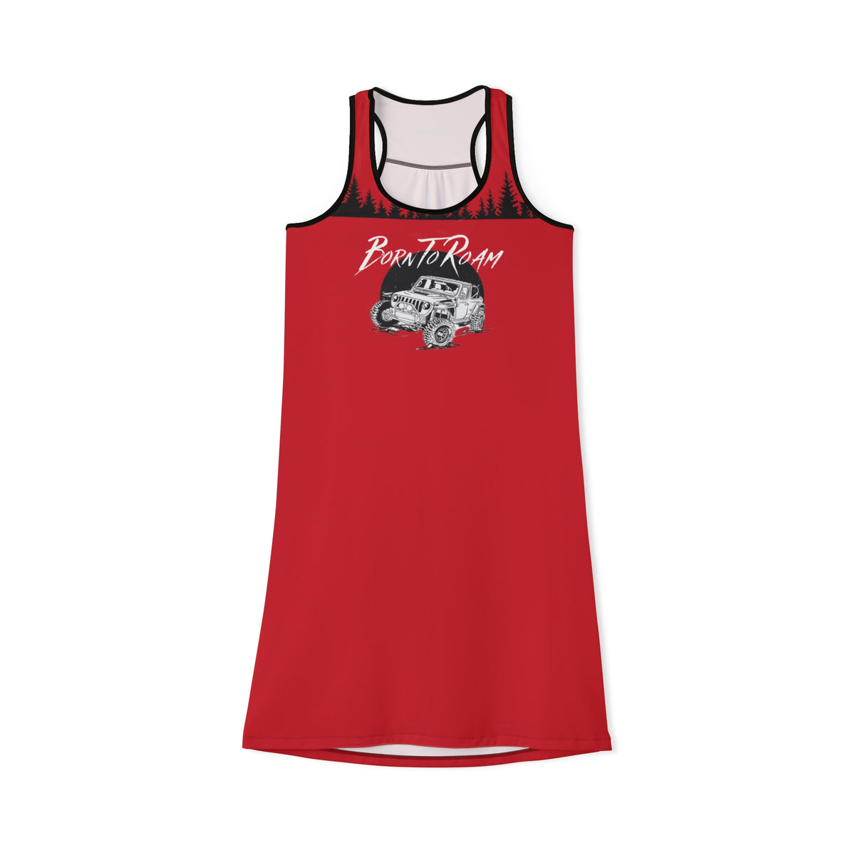 Women's Jeep "Born To Roam" Red Racerback Dress