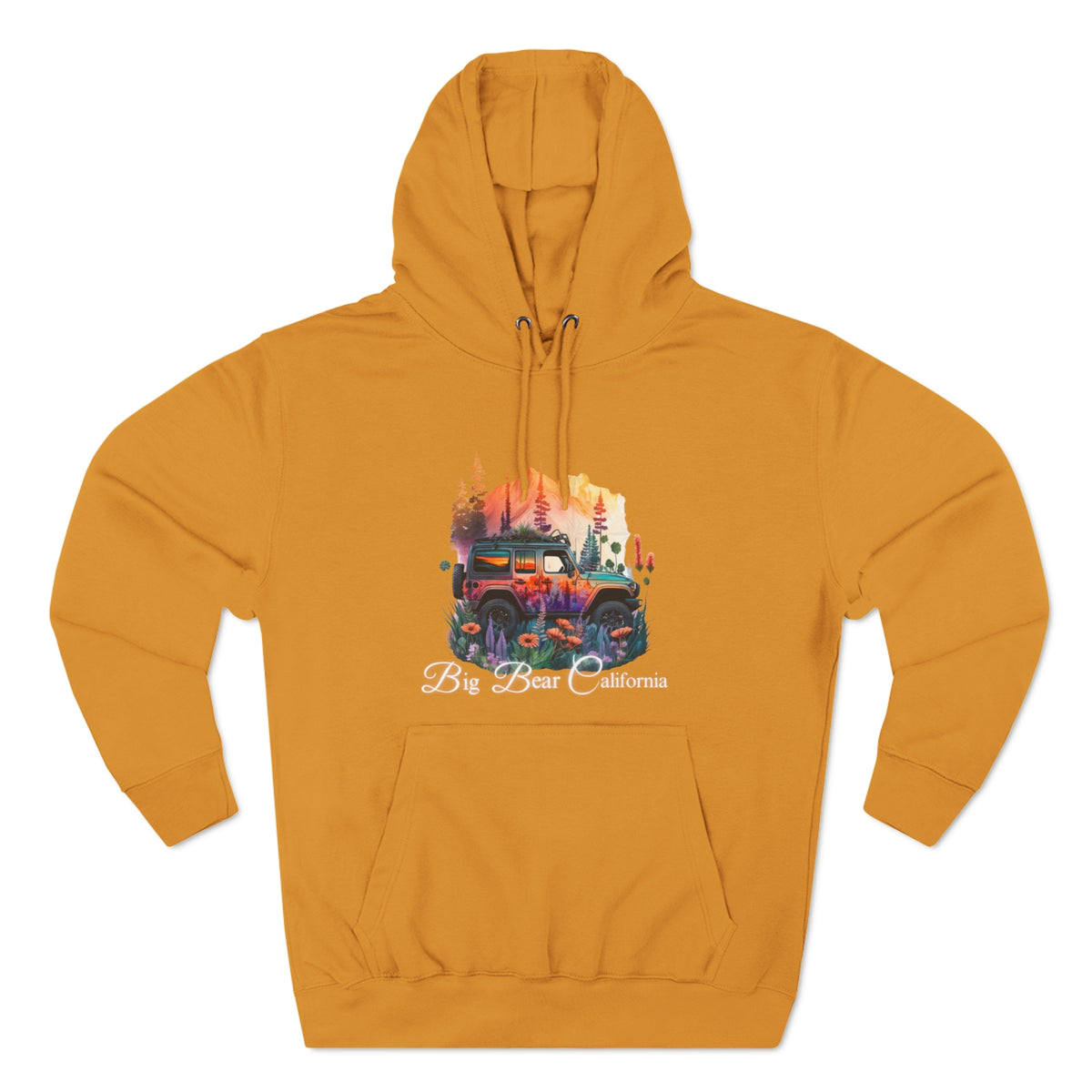Big Bear Jeep Floral Hoodie