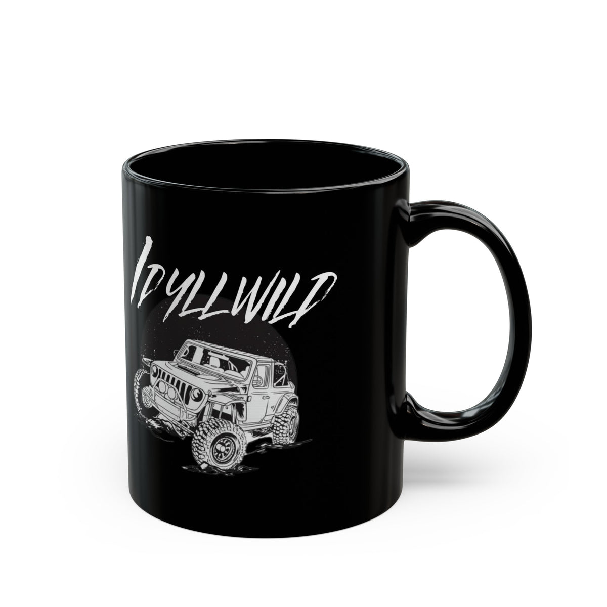 Idyllwild Jeep Black Coffee Tea Mug