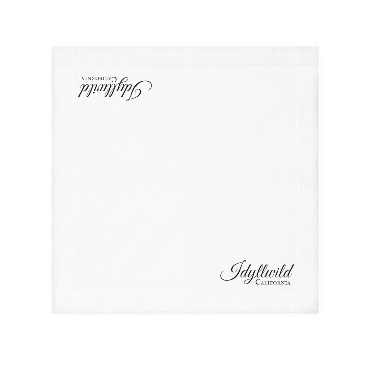 Idyllwild California White Face Towel
