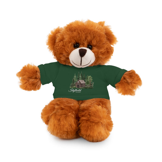 Stuffed Animals with Tee Cabin in the Woods Picture Idyllwild