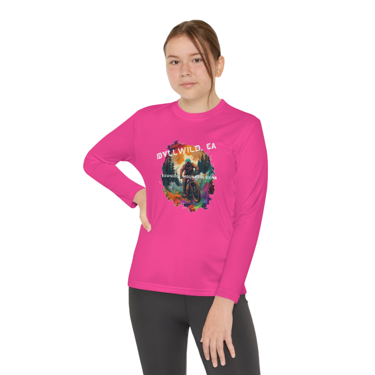 Idyllwild Mountain Biking Youth Long Sleeve Competitor Tee