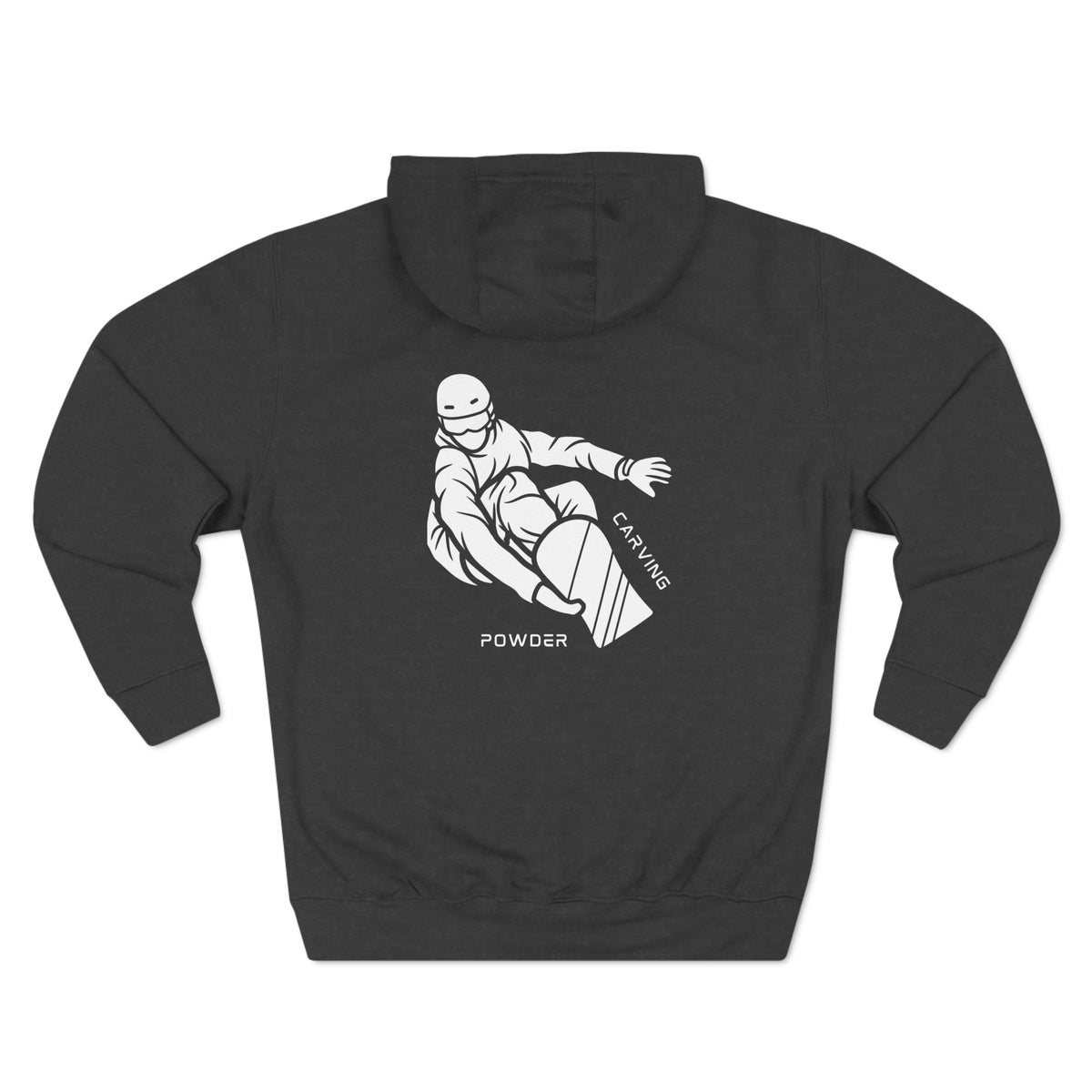 Snowboard  "Fresh pow, carving" Hoodie