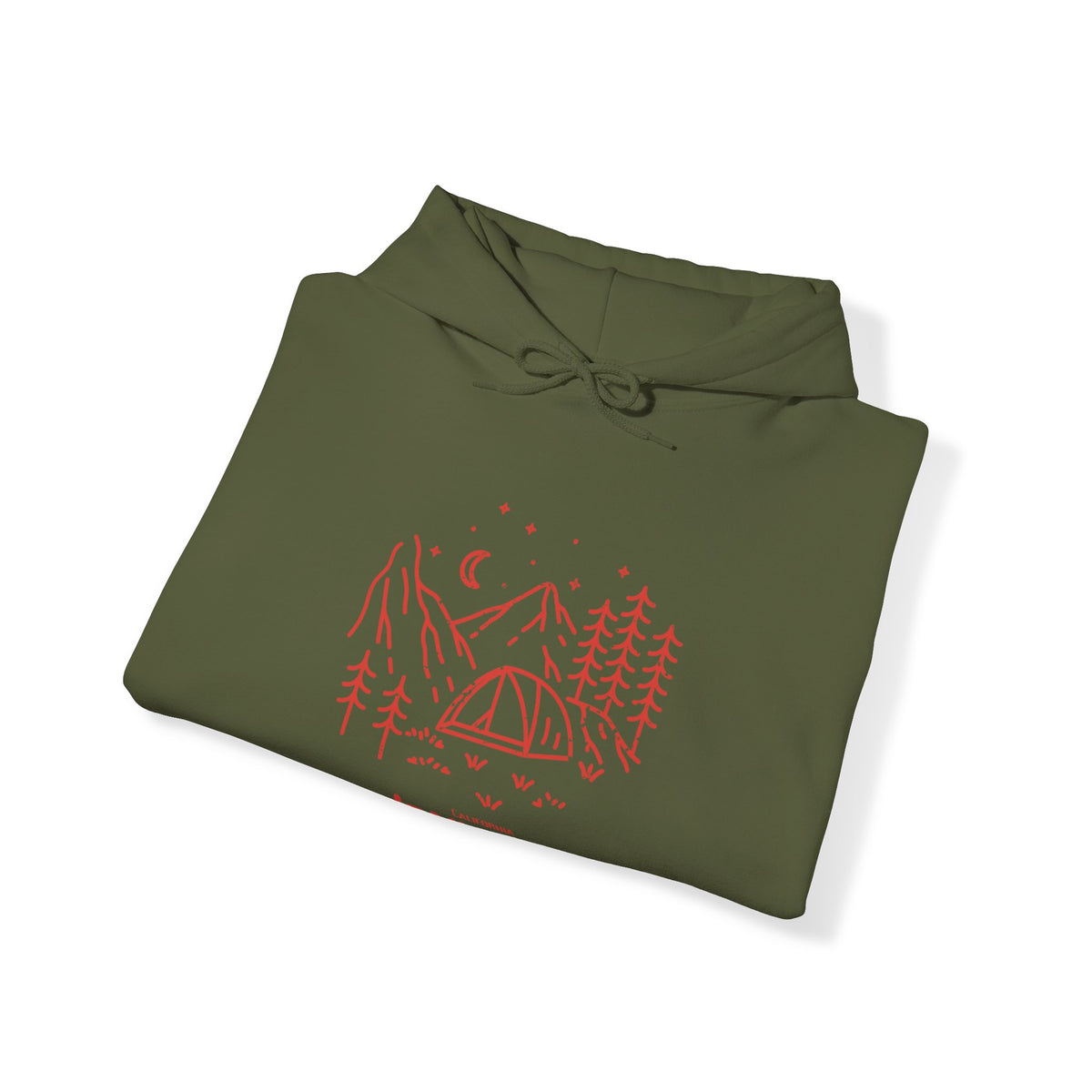 Unisex Heavy Blend™ Hooded Sweatshirt Camping RED