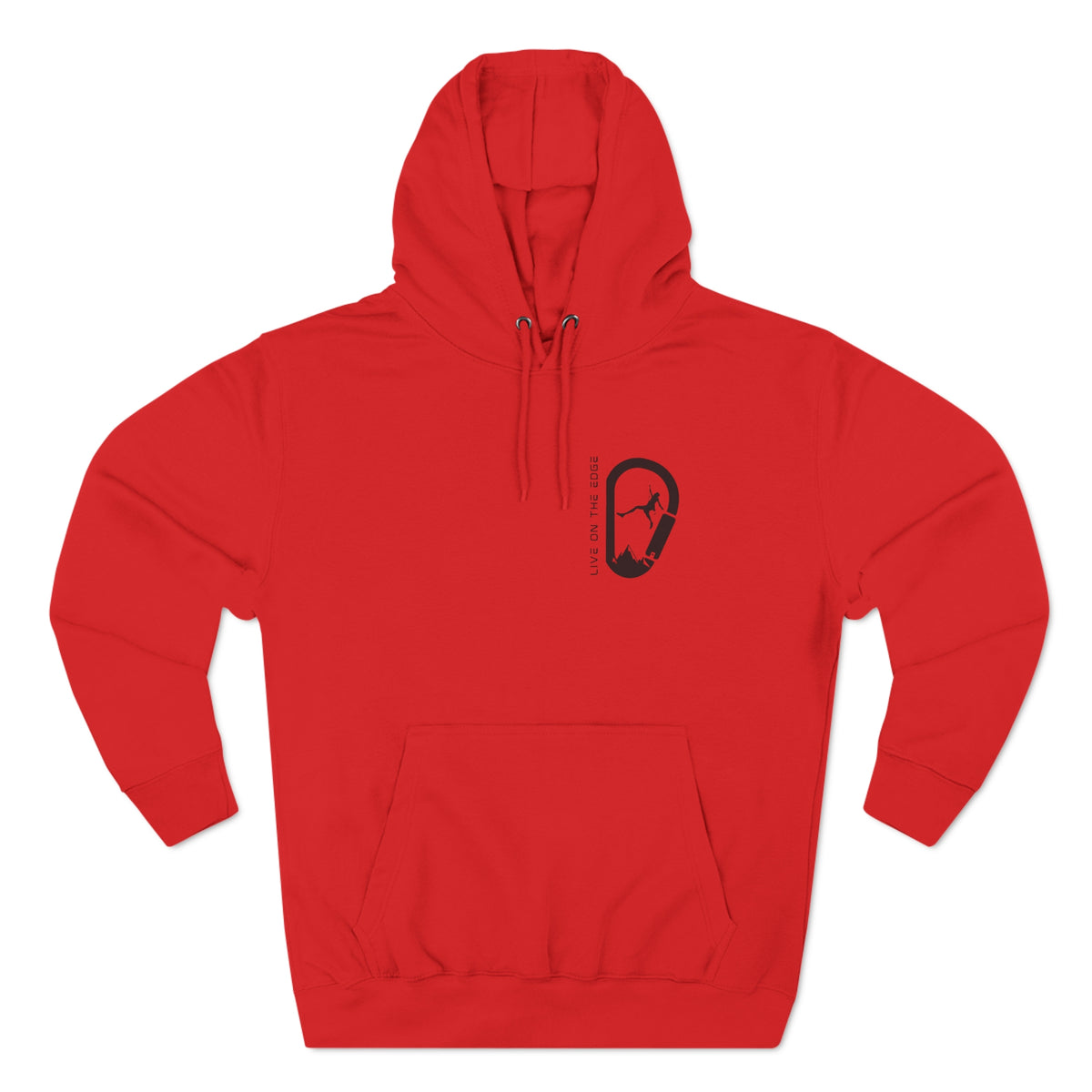 "Live on the Edge" Rock Climbing Hook Hoodie