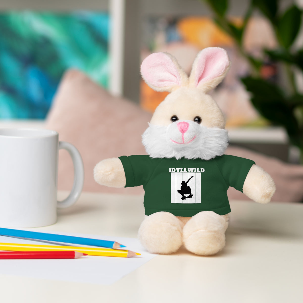 Stuffed Animals with Tee Skateboard Idyllwild