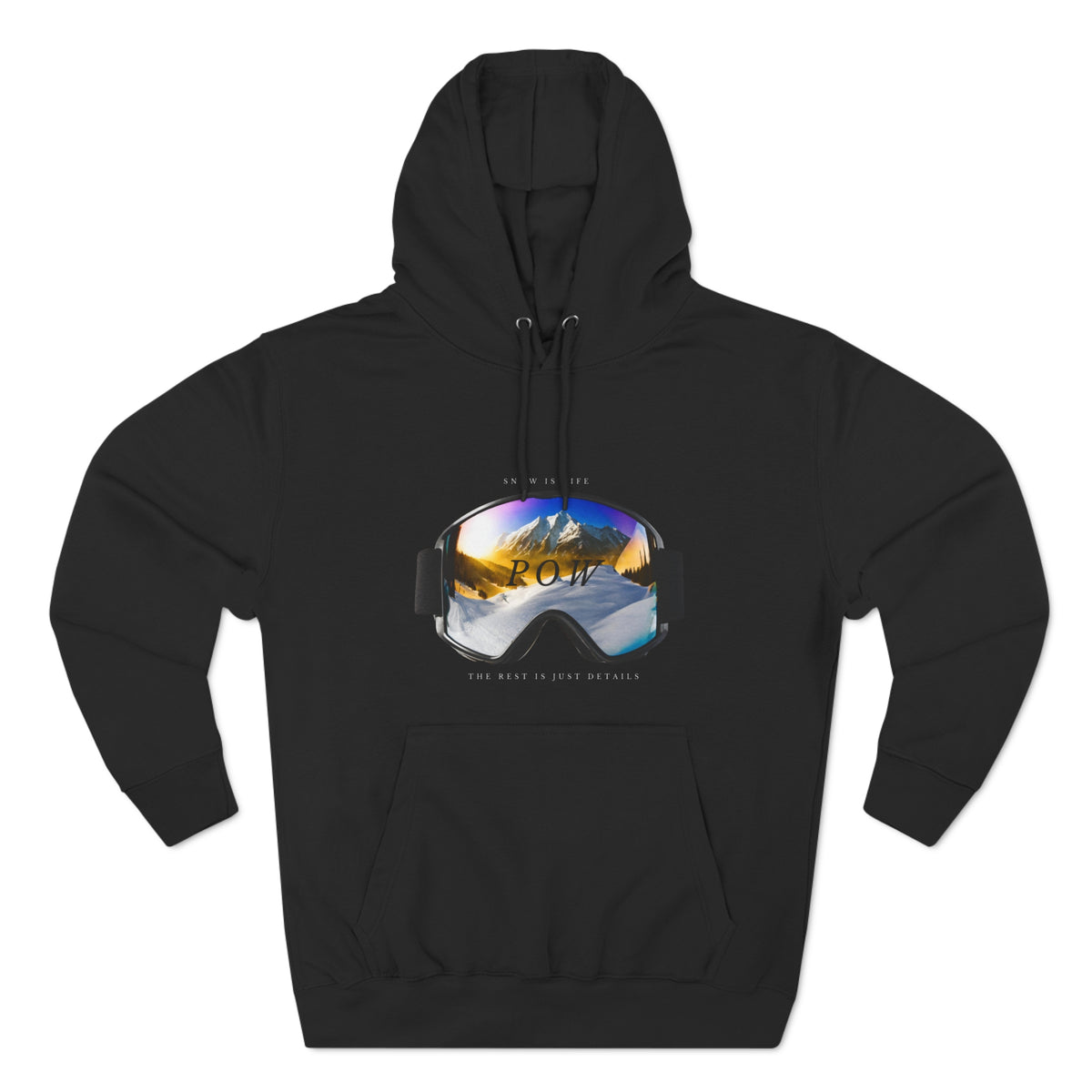 Snowboard  "POW" Hoodie