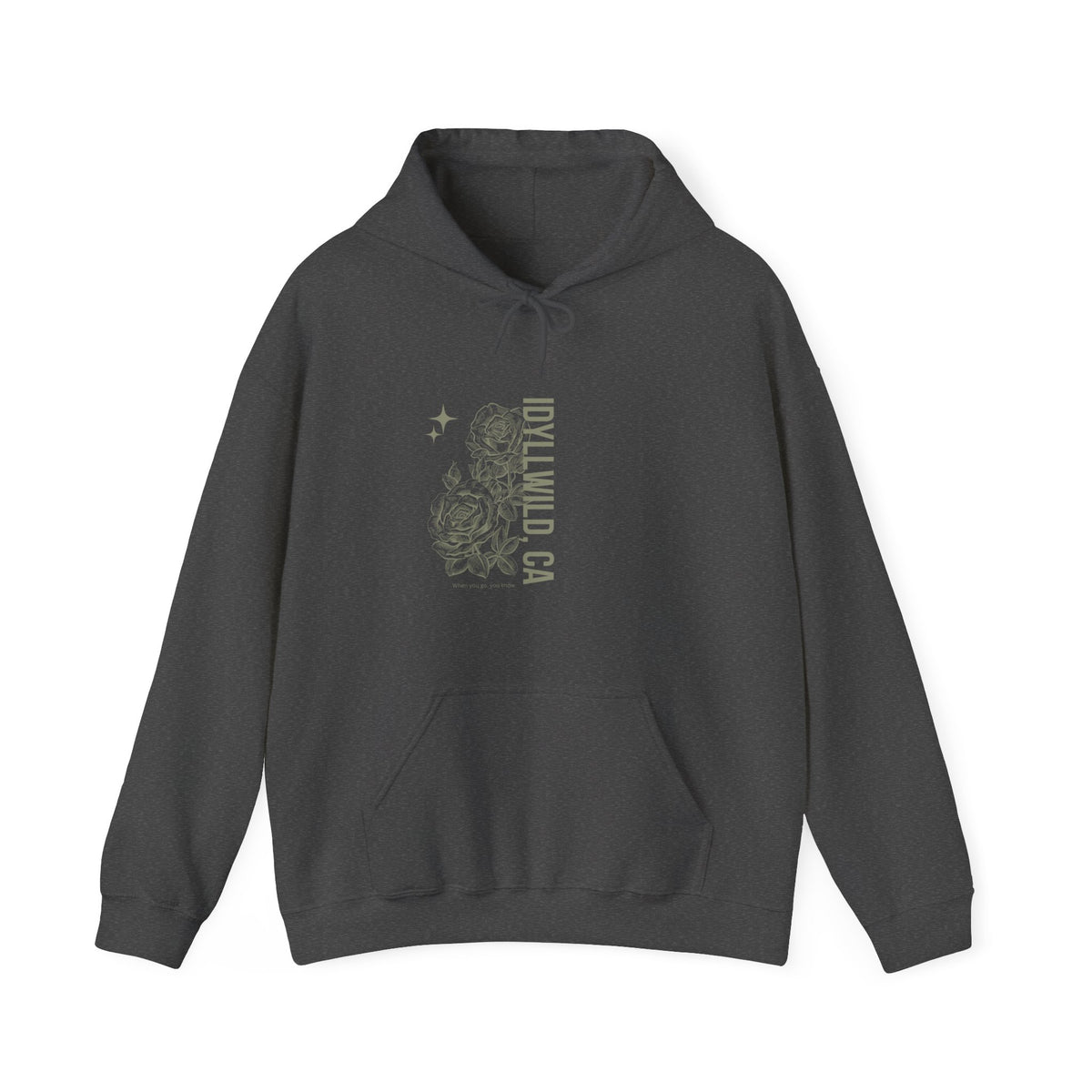 Unisex Heavy Blend™ Hooded Sweatshirt Center FLower
