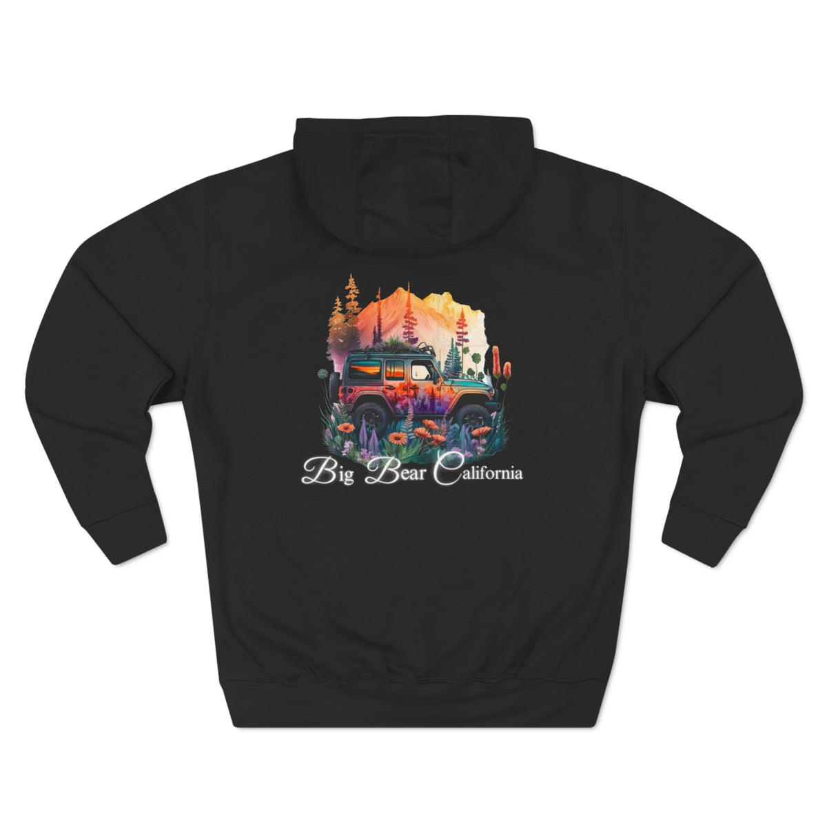 Big Bear Jeep Floral Hoodie