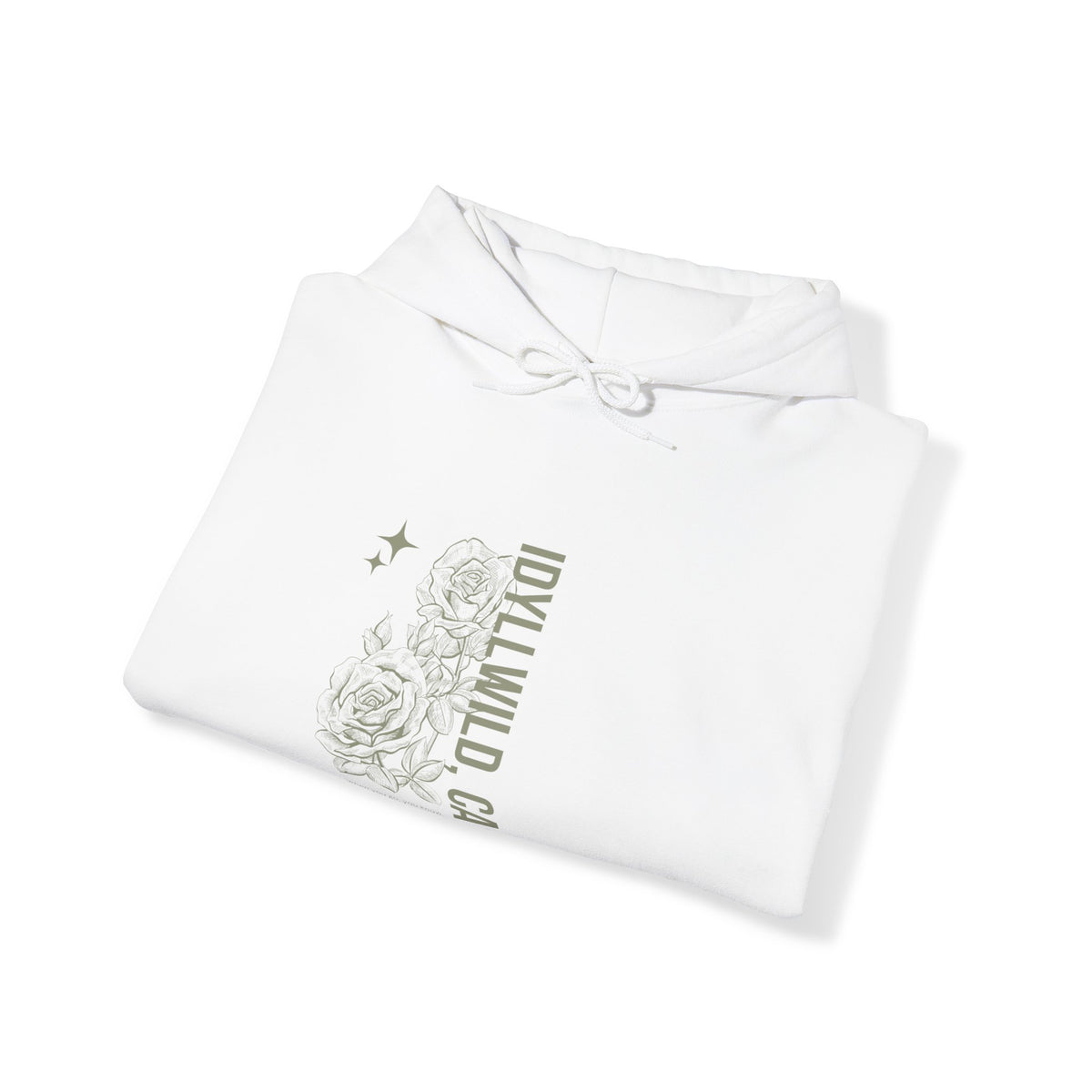 Unisex Heavy Blend™ Hooded Sweatshirt Center FLower