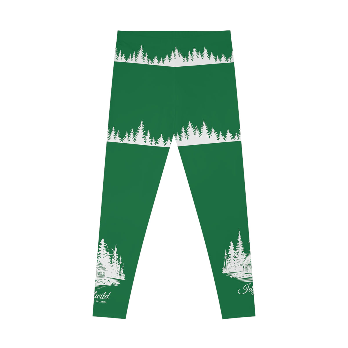 Stretchy Leggings (AOP)Idyllwild Cabin in the Woods Butt lift Green