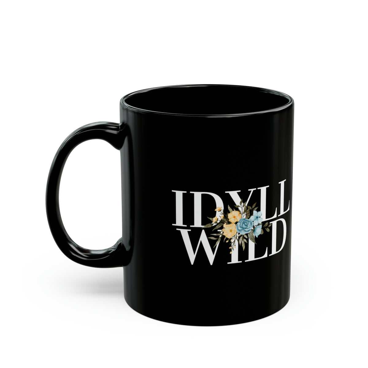 Copy of Black Mug Idyllwild Floral