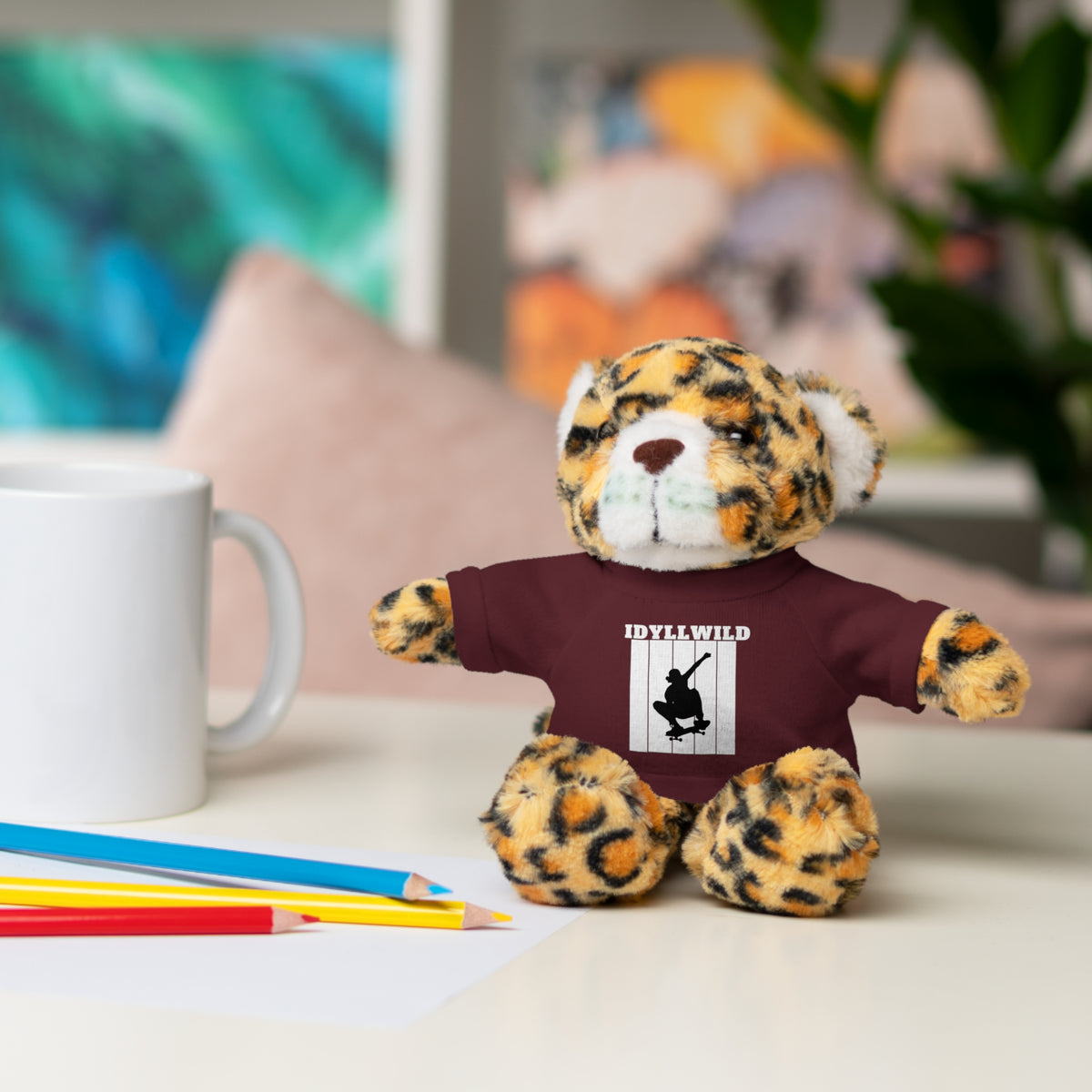 Stuffed Animals with Tee Skateboard Idyllwild