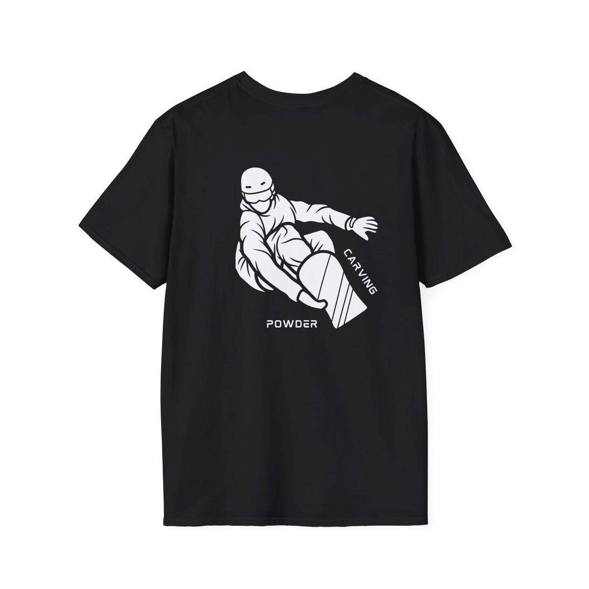 Snowboarding "Carving powder" Softstyle T-Shirt