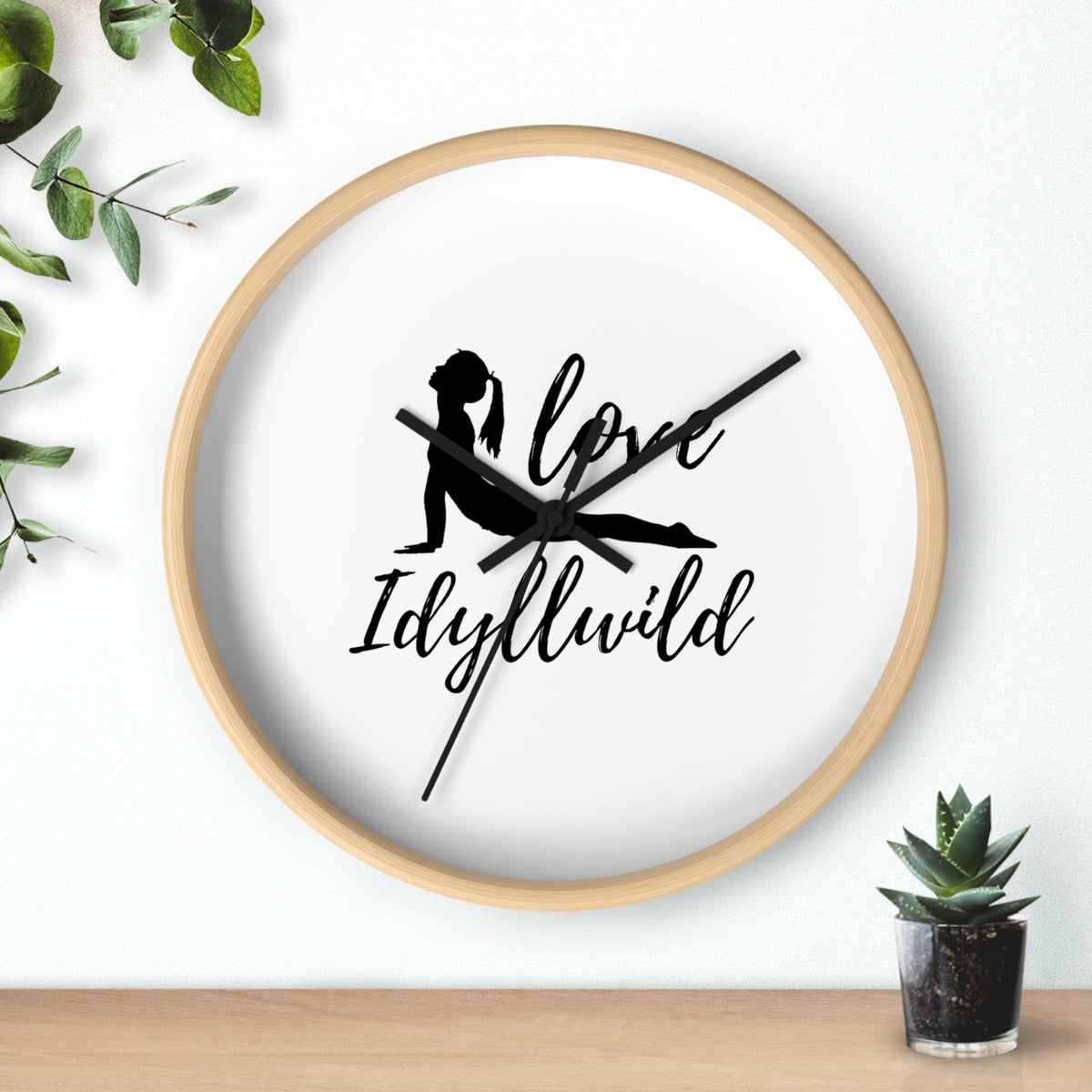 Wall Clock Love Idyllwild Yoga
