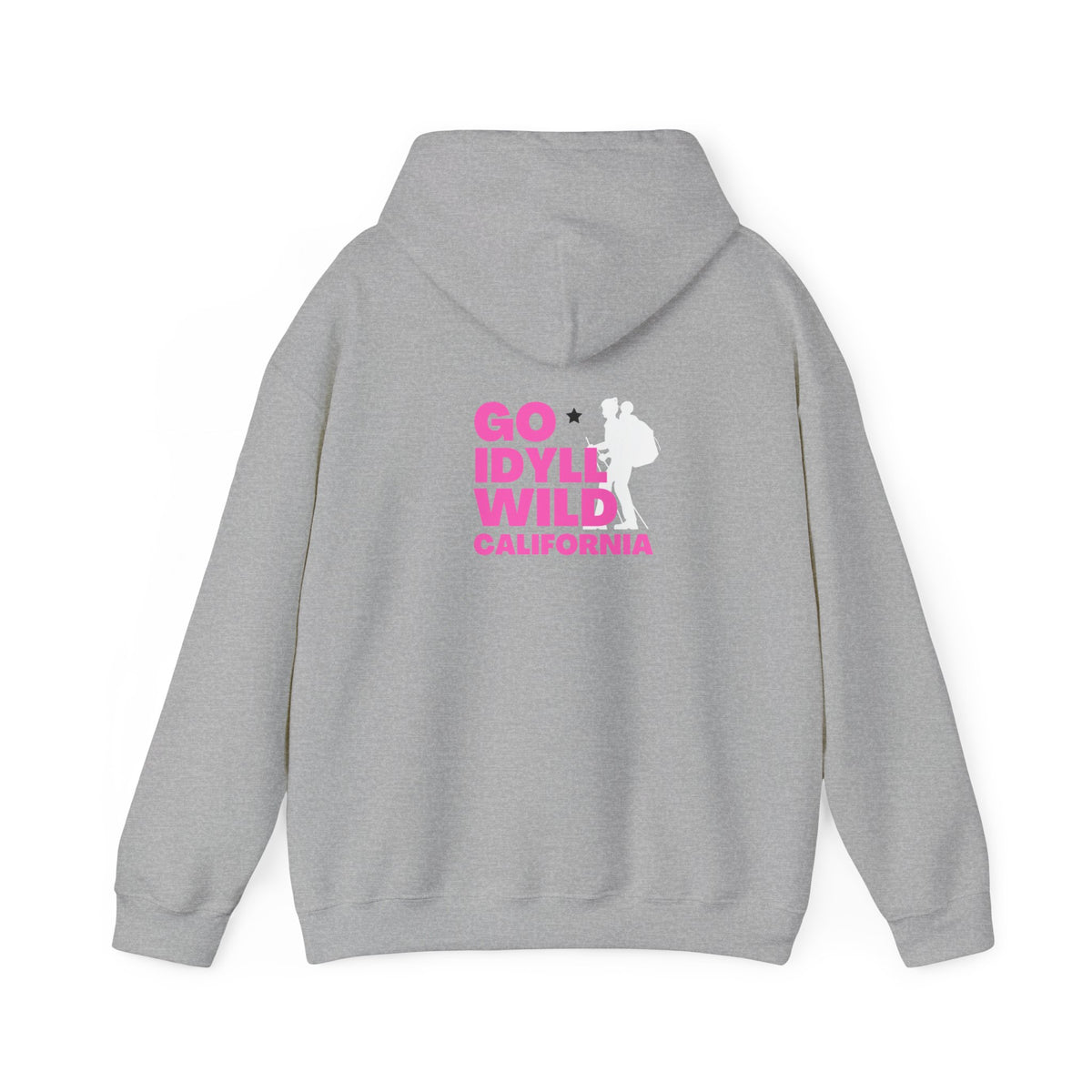 Idyllwild Mom Hiker Pink Text Hoodie