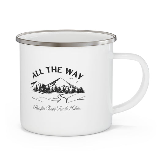Pacific Crest Trail Enamel Camping Mug "All The Way''