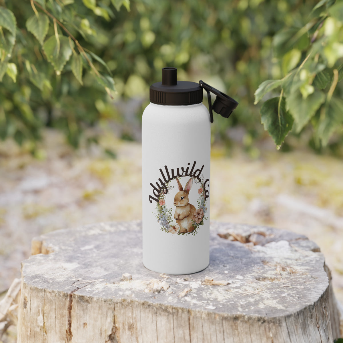 Idyllwild Easter Stainless Steel Water Bottle, Sports Lid