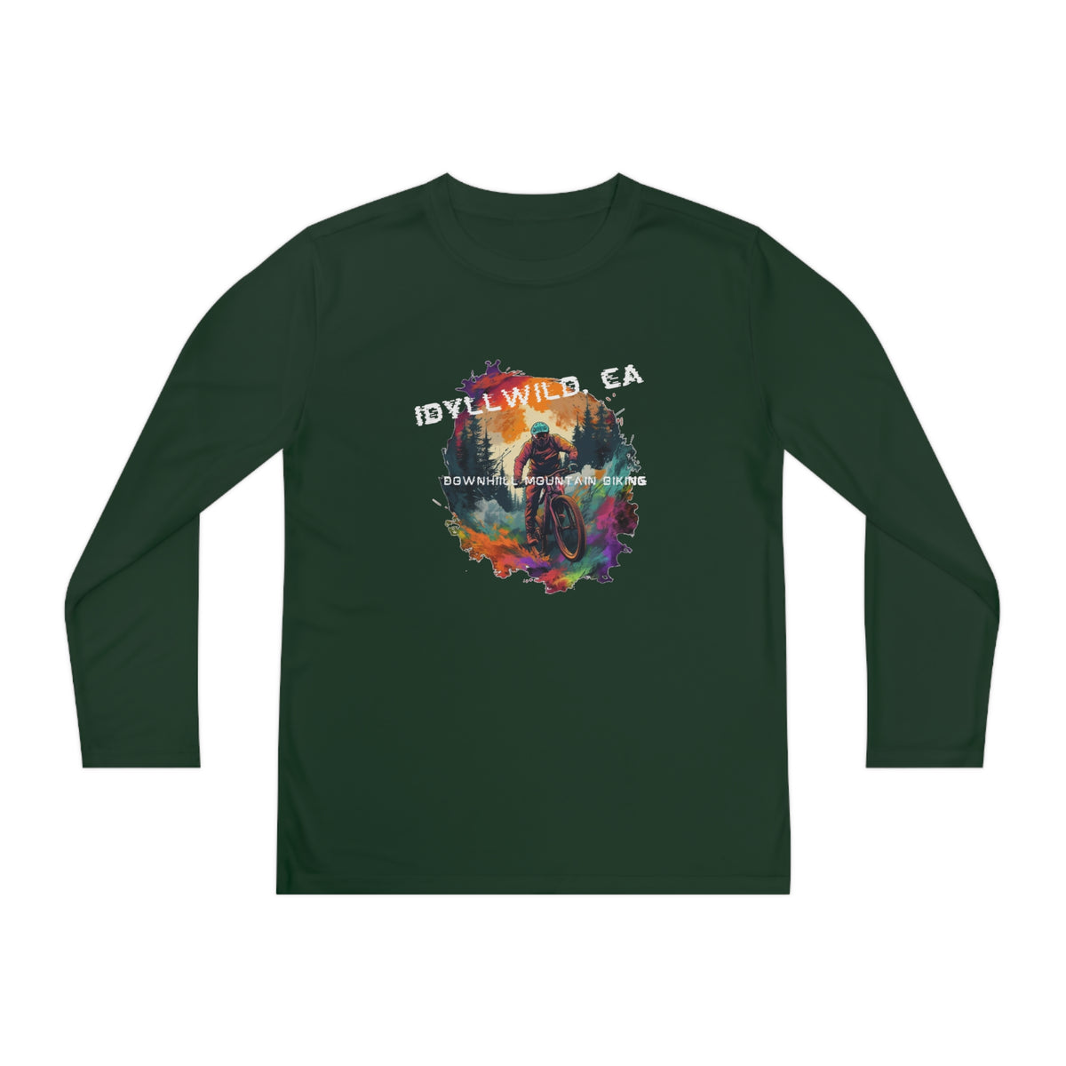 Idyllwild Mountain Biking Youth Long Sleeve Competitor Tee
