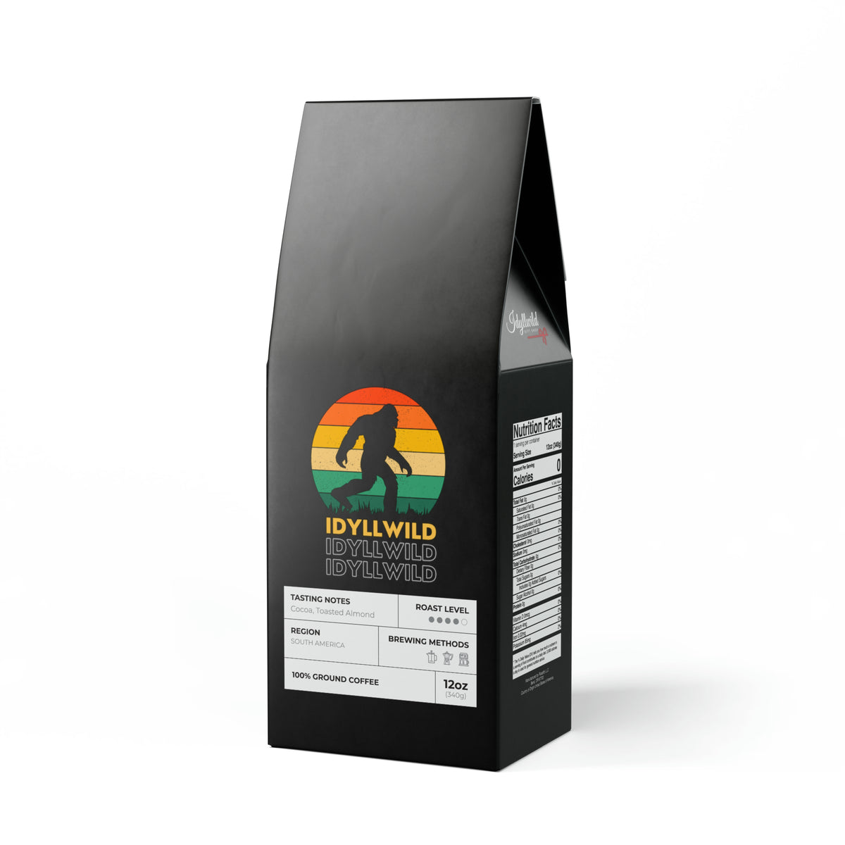 Cascades Coffee Blend (Medium-Dark Roast) Idyllwild Big Foot Black