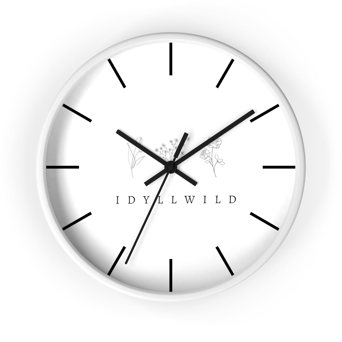 Wall Clock Idyllwild Boho Floral