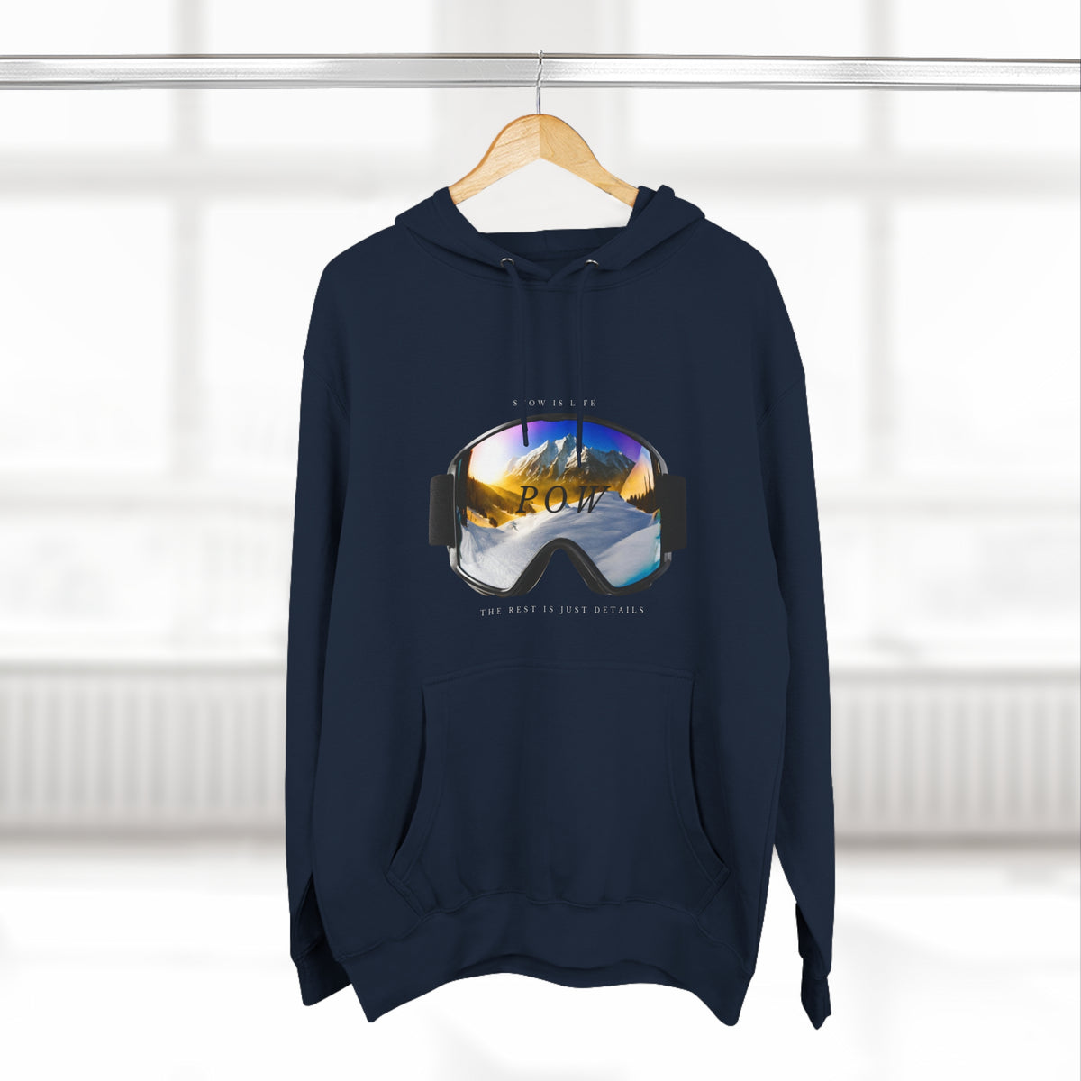 Snowboard  "POW" Hoodie