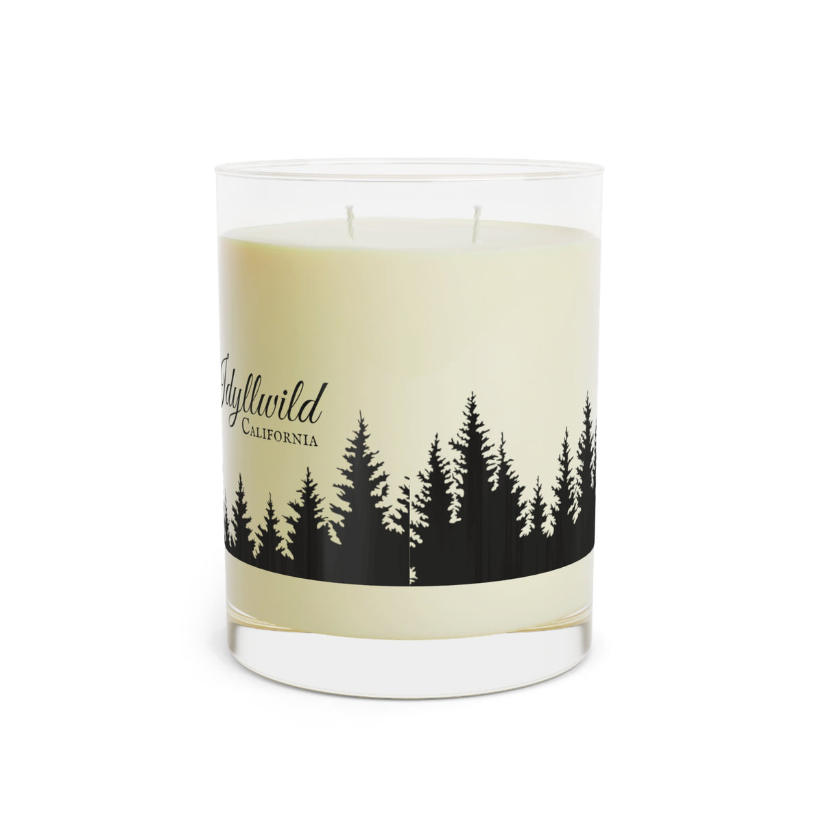 Scented Candle - Full Glass, 11oz Idyllwild Pine silhouette