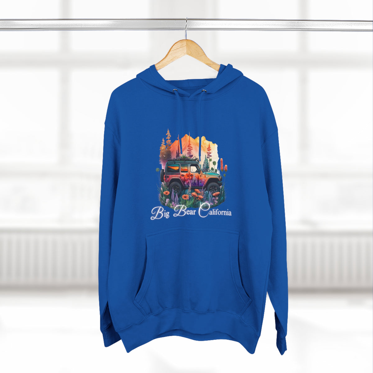 Big Bear Jeep Floral Hoodie