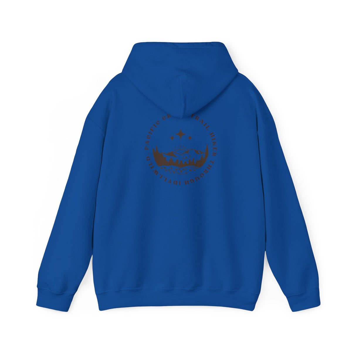 Pacific Trail Hiker through Idyllwild BrownText Hoodie