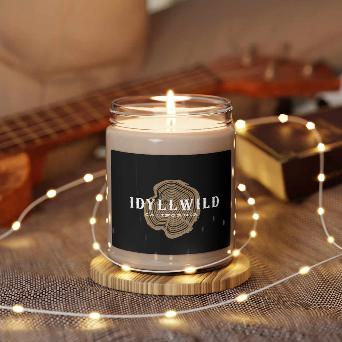 Scented Soy Candle, 9oz Idyllwild Woodrings Black Label
