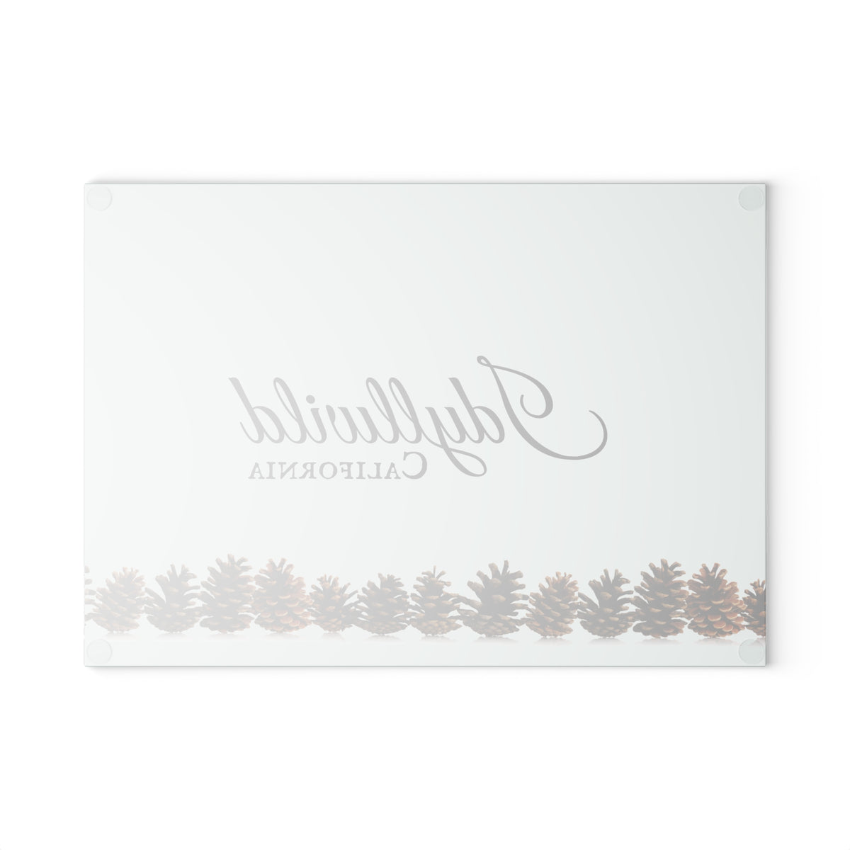 Idyllwild Pine Cone Glass Cutting Board