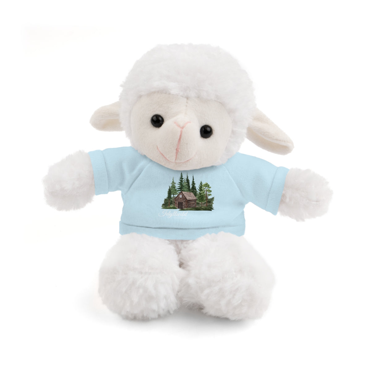 Stuffed Animals with Tee Cabin in the Woods Picture Idyllwild