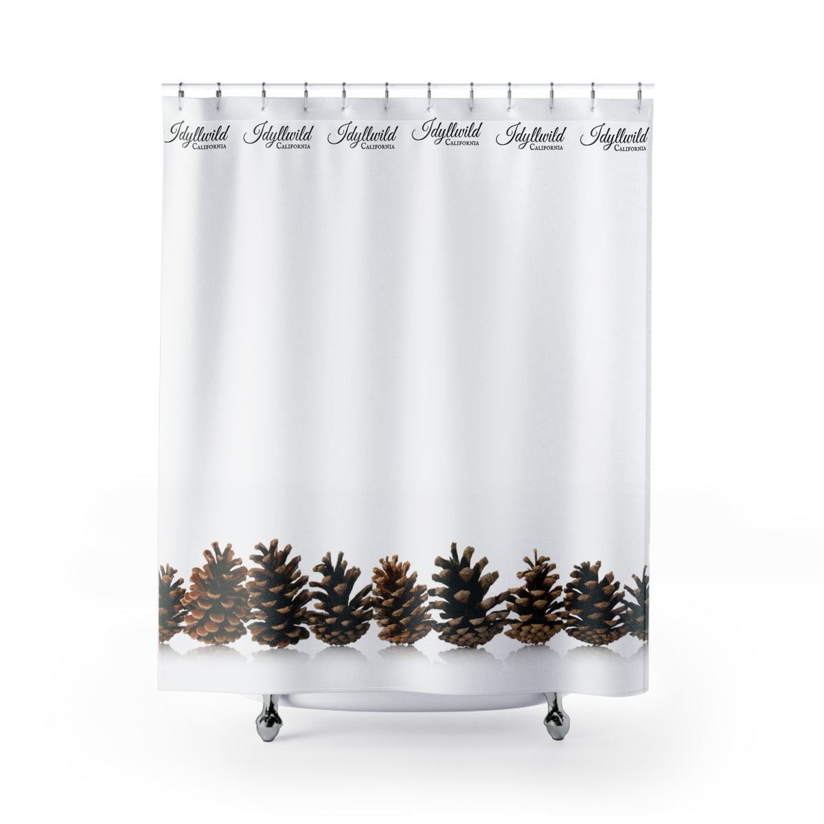 Idyllwild Pine Cone Row Shower Curtains