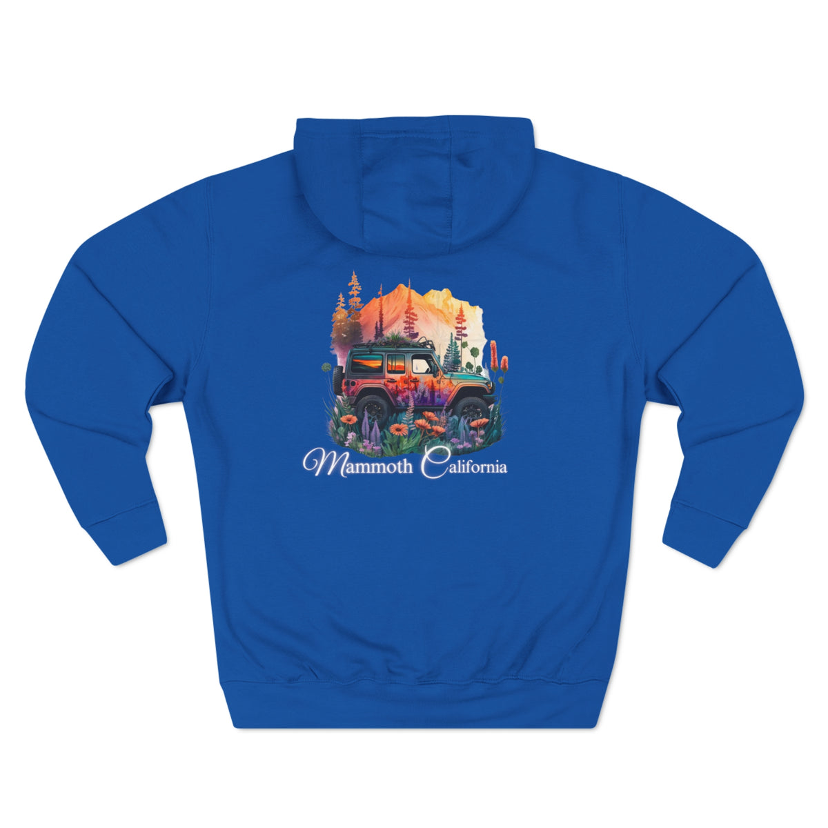 Mammoth California Jeep Floral Hoodie