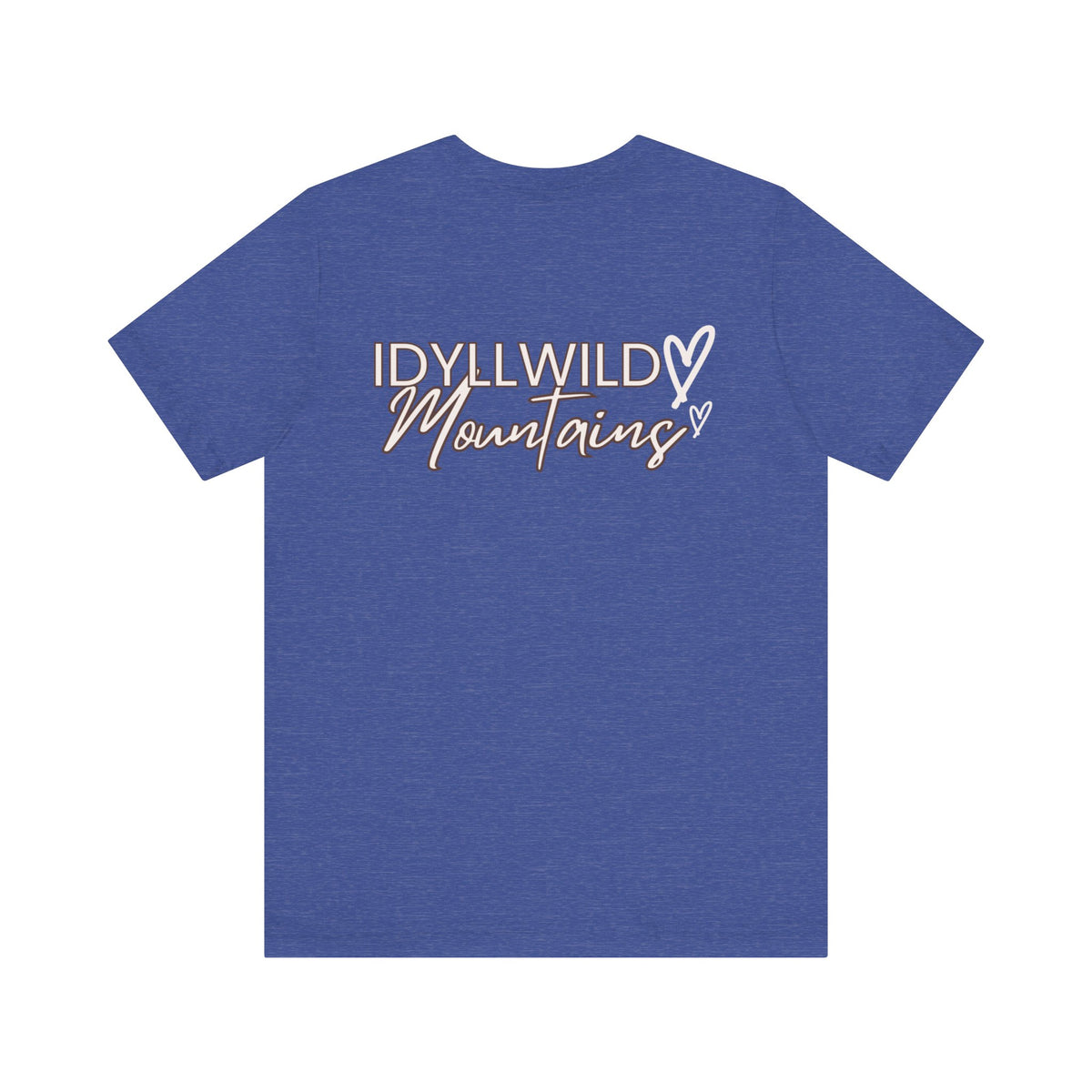 Womens Jersey Short Sleeve Idyllwild Mountains Heart T-shirt