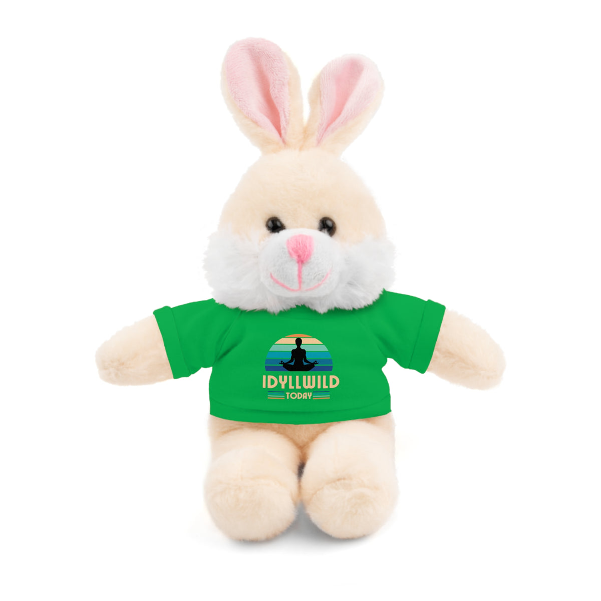 Stuffed Animals with Tee Idyllwild Yoga Day