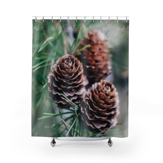 Idyllwild Pine Cone Shower Curtains