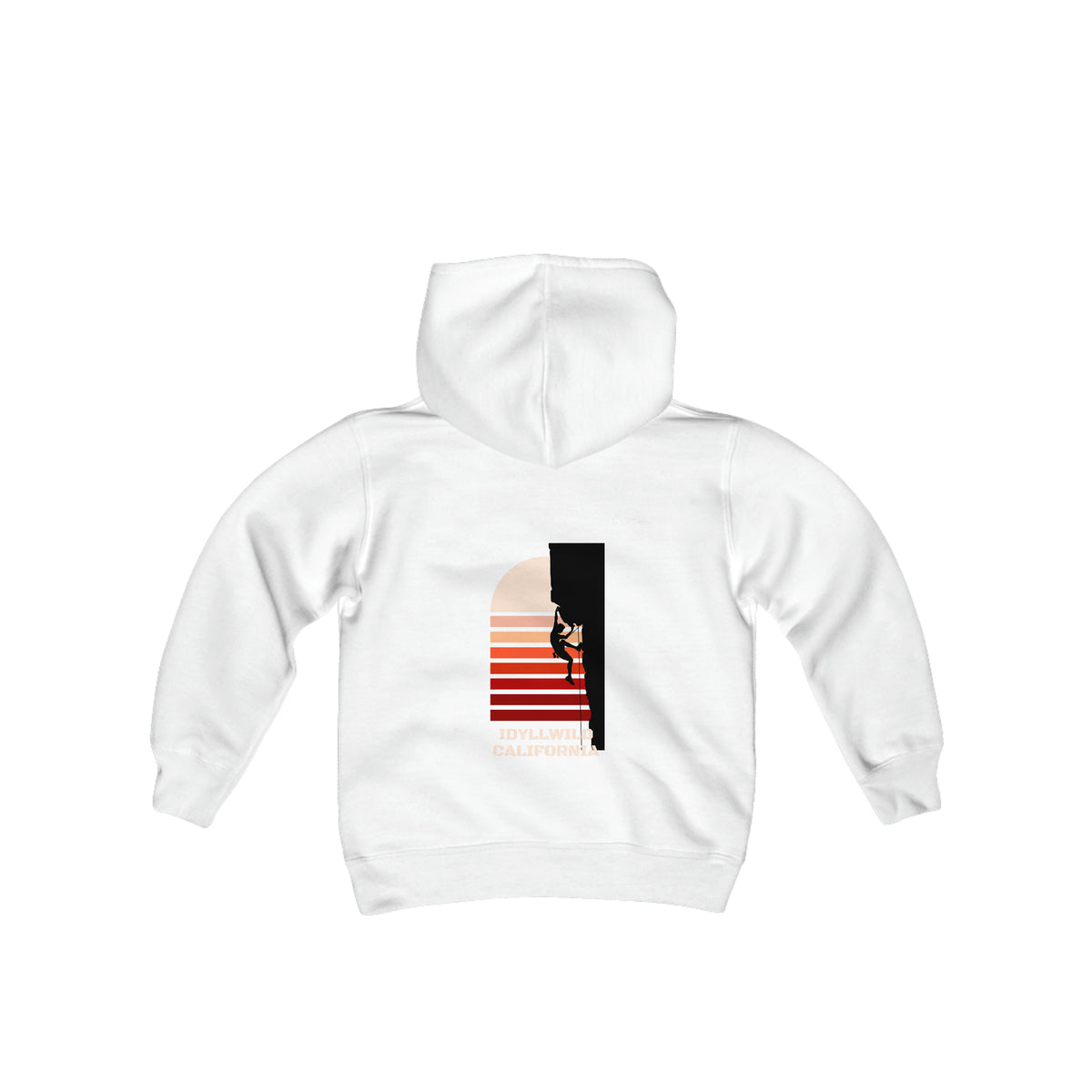 Youth Heavy Blend Hooded Sweatshirt Idyllwild Rock Climbing