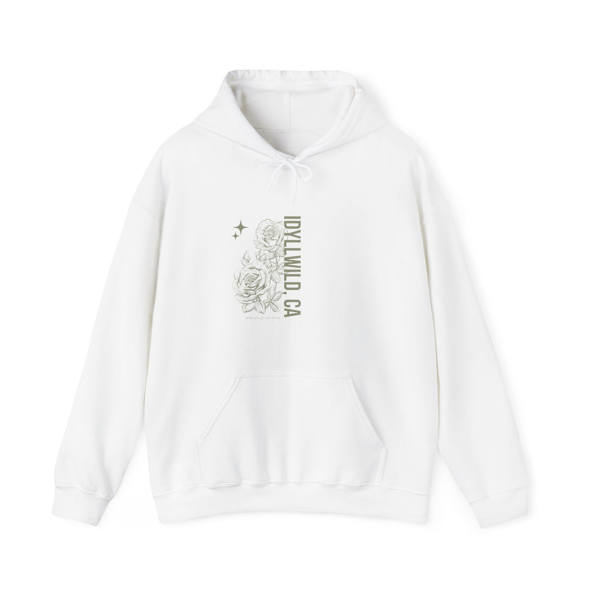 Unisex Heavy Blend™ Hooded Sweatshirt Center FLower