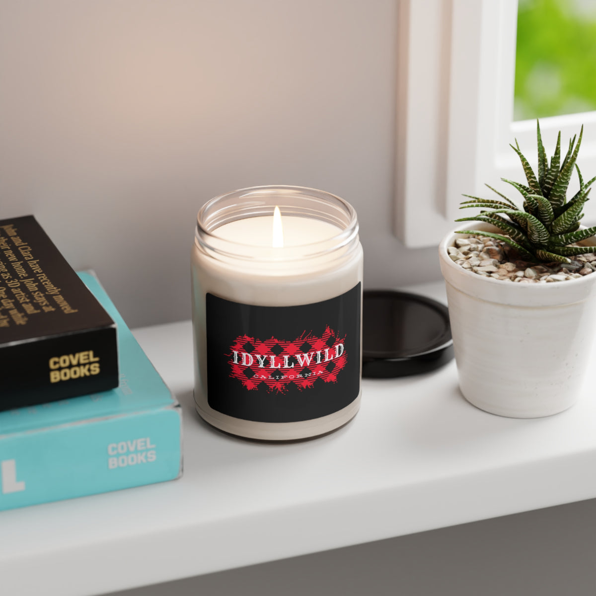 Scented Soy Candle, 9oz Idyllwild Red Buffalo Plaid