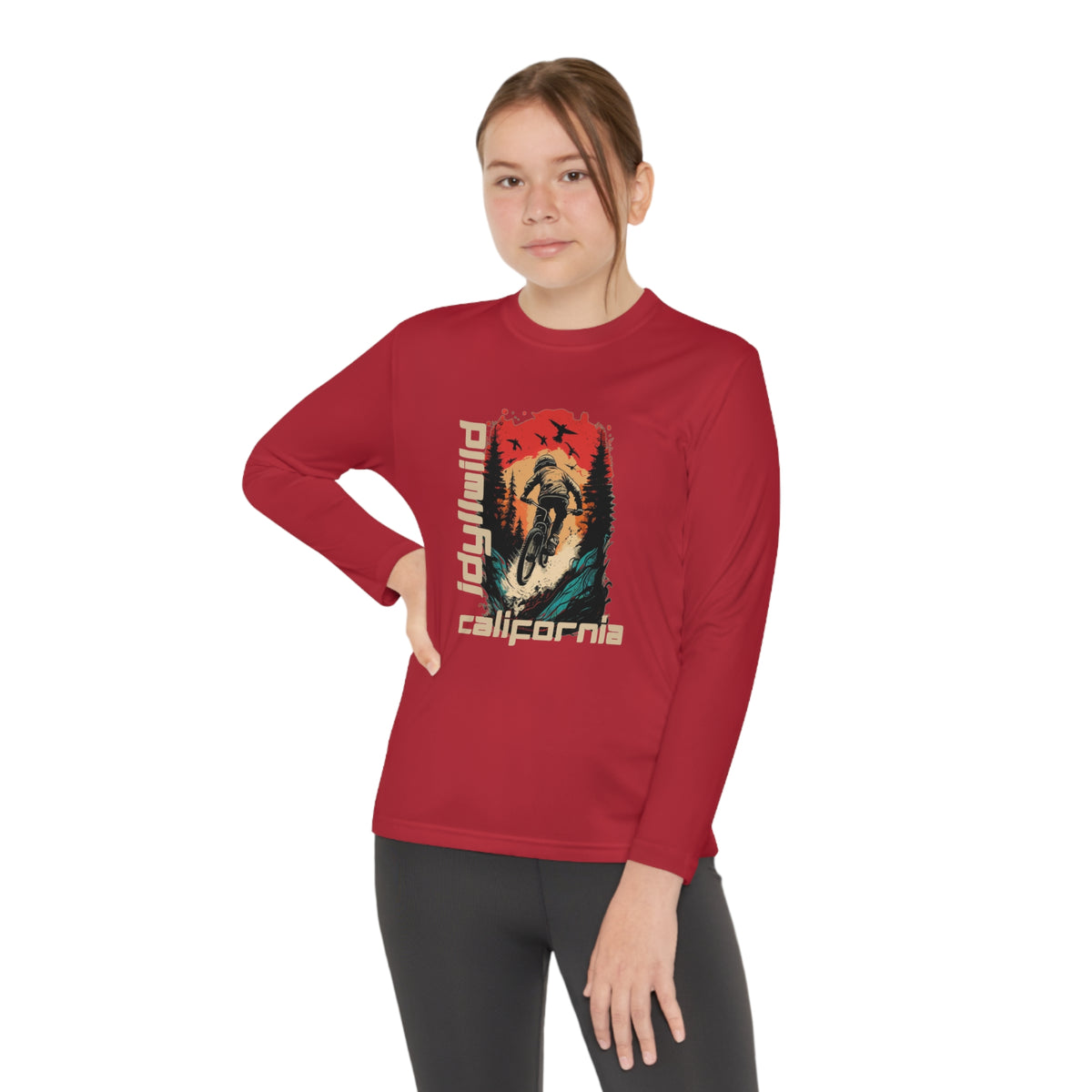 Idyllwild Mountain Biking Youth Long Sleeve Competitor Tee