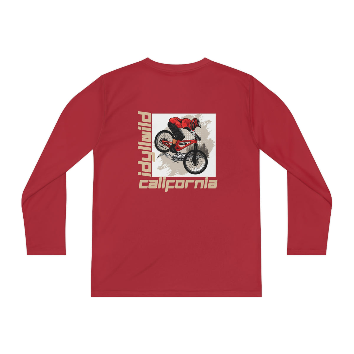 Idyllwild Mountain Biking Square II Youth Long Sleeve Competitor Tee