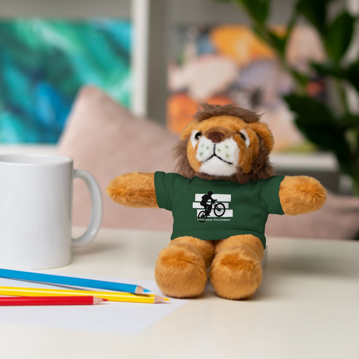 Stuffed Animals with Tee Bike Idyllwild