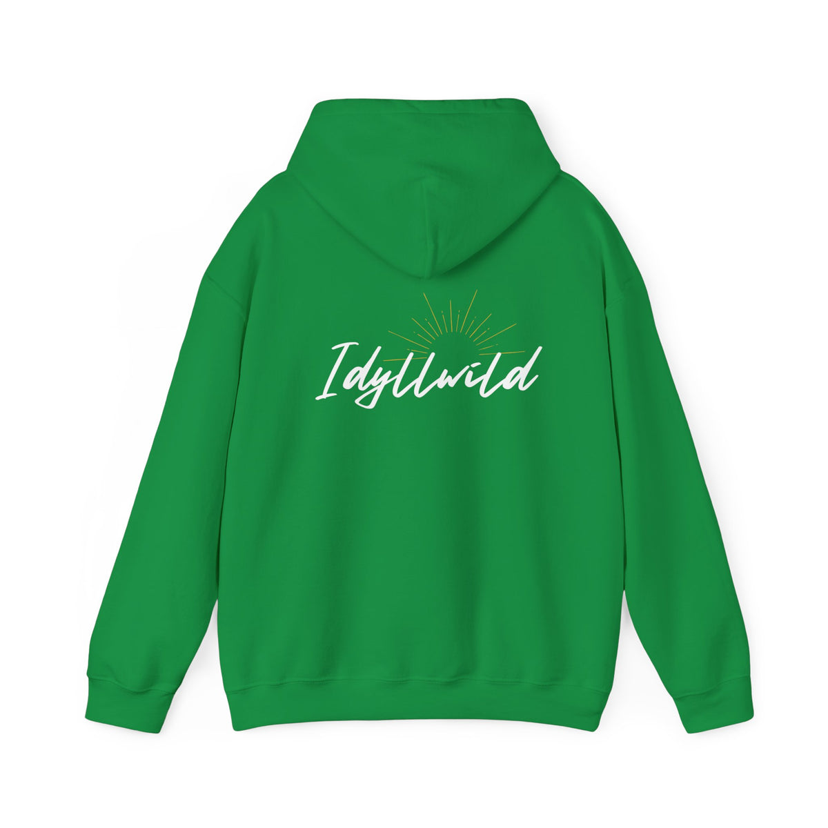 Idyllwild white script grey suburst Hoodie